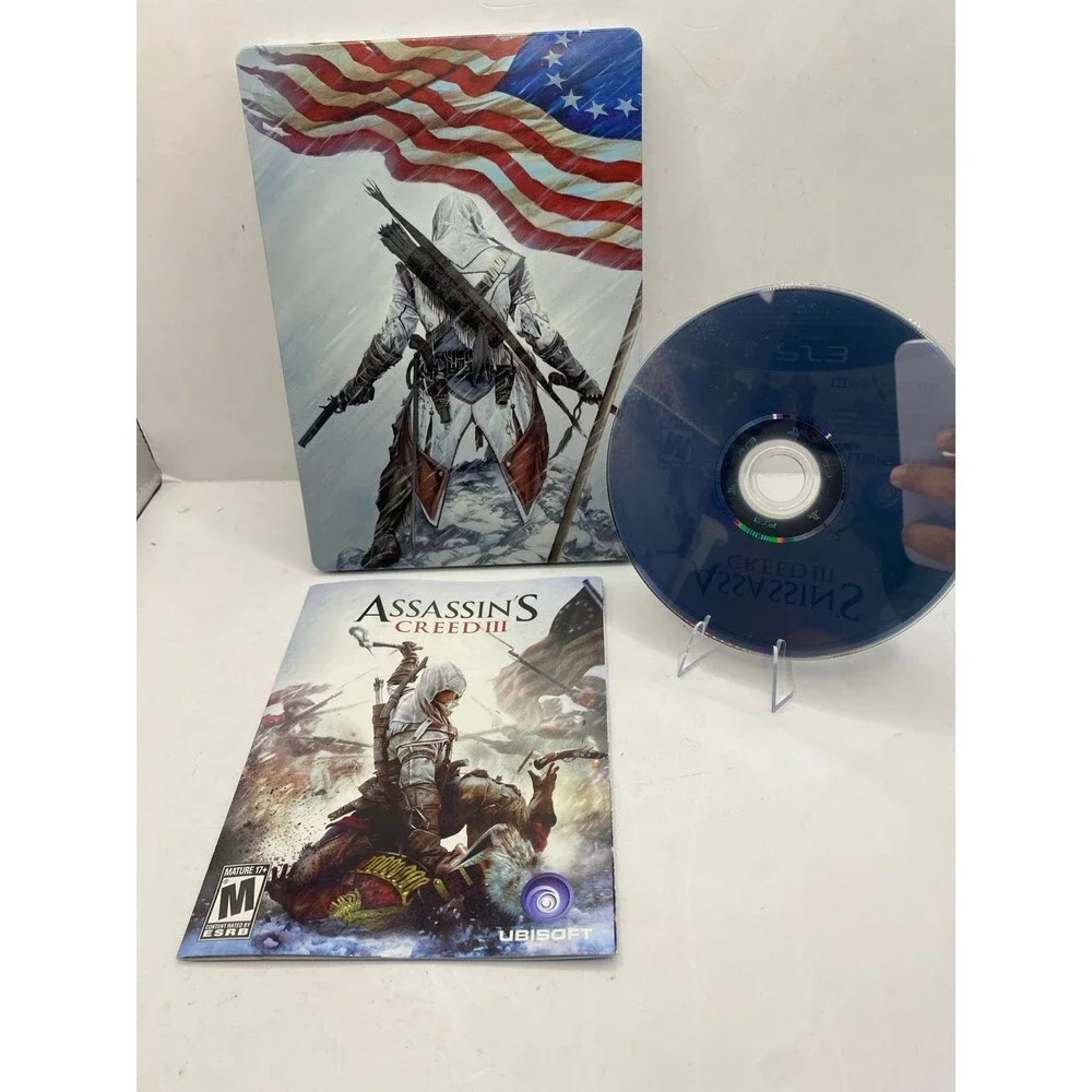 Assassin’s Creed 3 III Limited Edition Steelbook PS3 Game Complete w manual